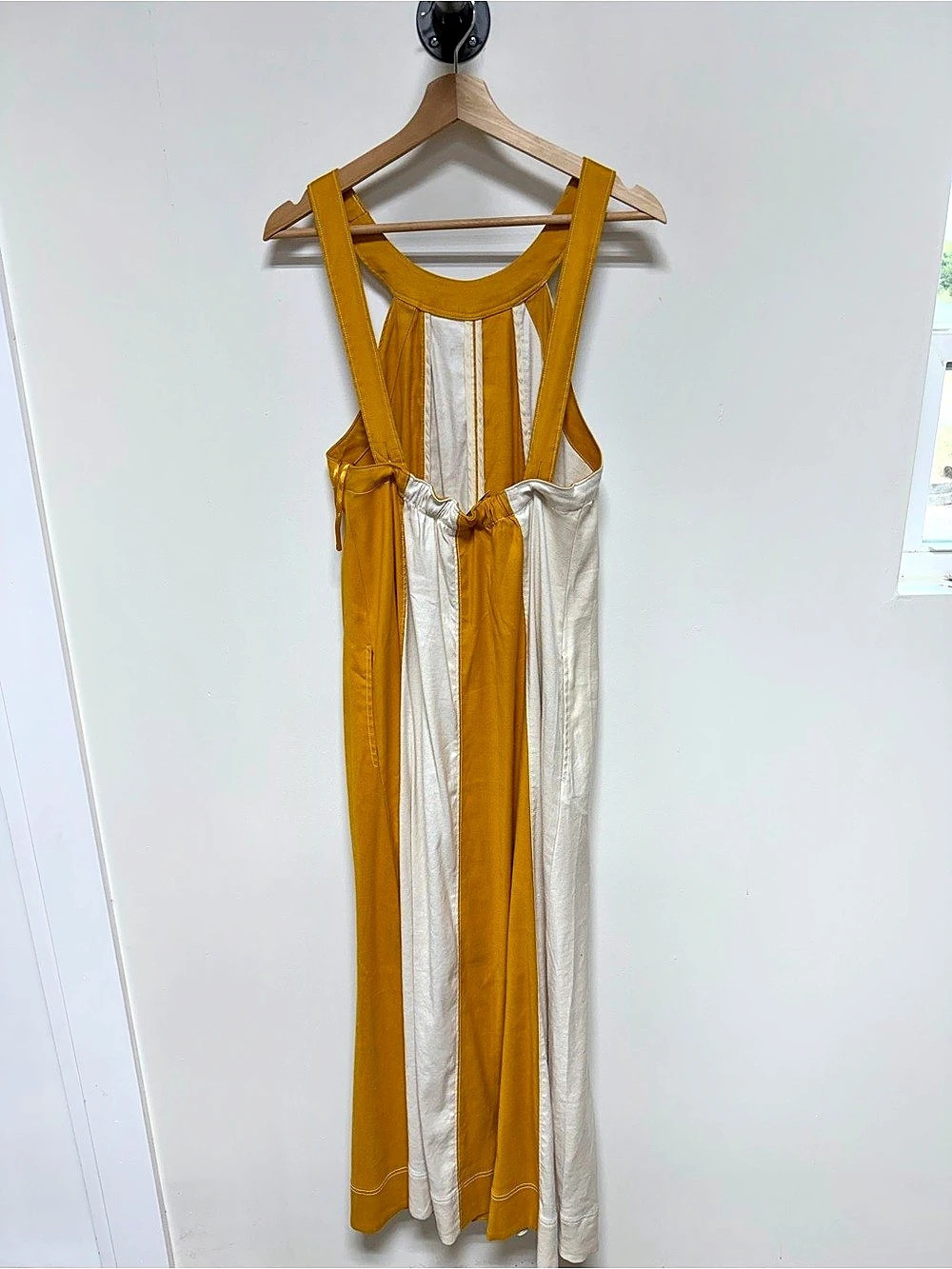 Maeve Striped Maxi Dress in Yellow & White Size Medium NWT - Picture 4 of 6